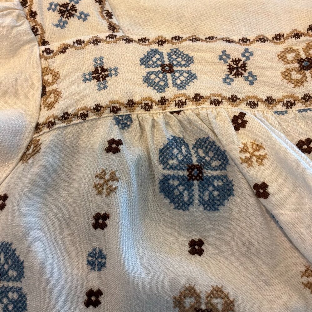 Torrid Square Neck Embroidered, Flutter Sleeve, I… - image 6